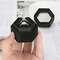 Velvet Wedding Ring Box 1 2 3 Slots, Ring Box Jewelry Storage Case for Wedding Day Engagement Proposal Ceremony (Black, 2 SLOTS)